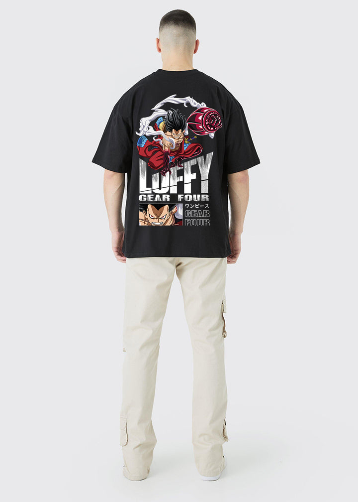 Luffy Gear Four Men Oversized Printed T-Shirt