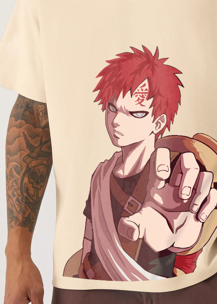 Gaara Men Oversized Printed T-Shirt