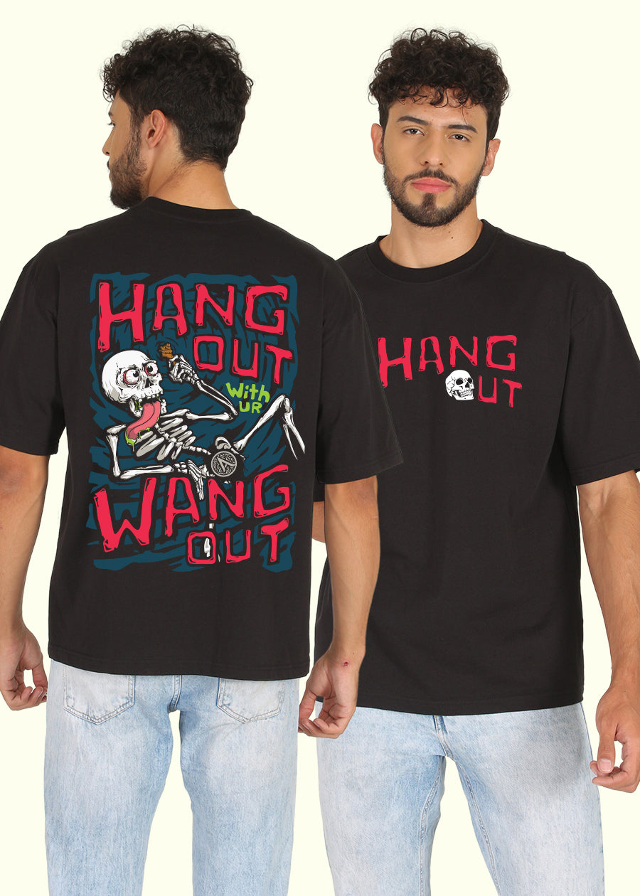 Hangout Men Oversized Printed T-Shirt