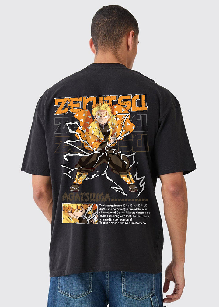 Zenitsu Men Oversized Printed T-Shirt