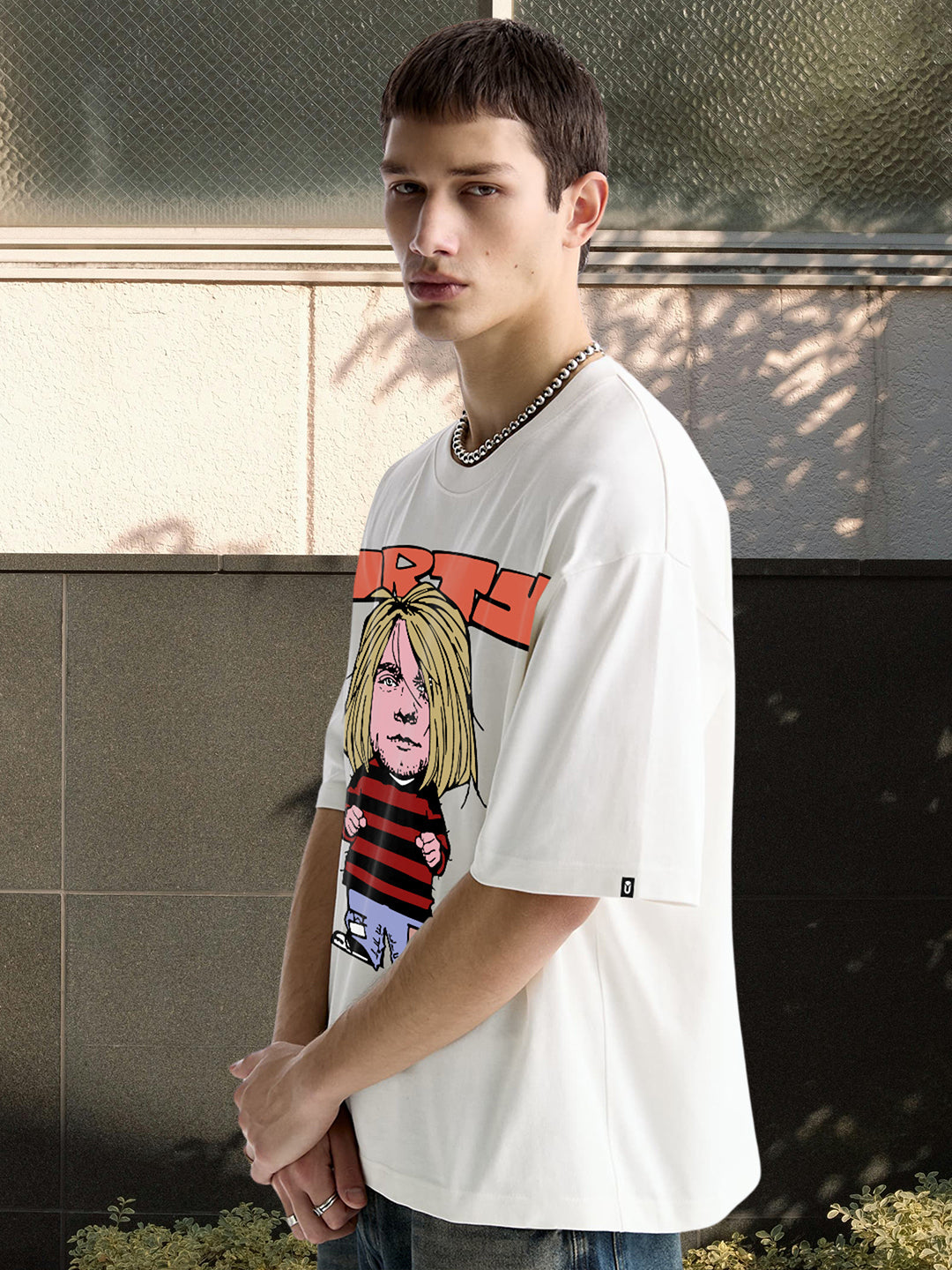 Kurty Men Oversized Printed T-Shirt