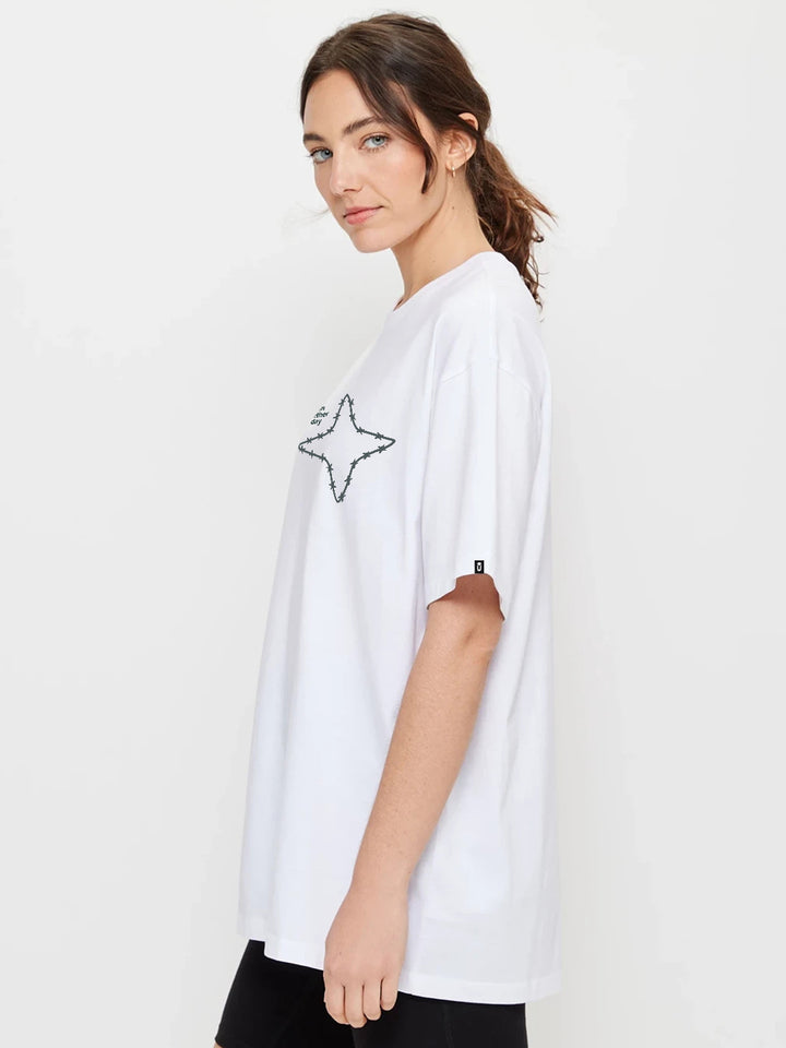 Mountain Star Women Oversized Printed T-Shirt