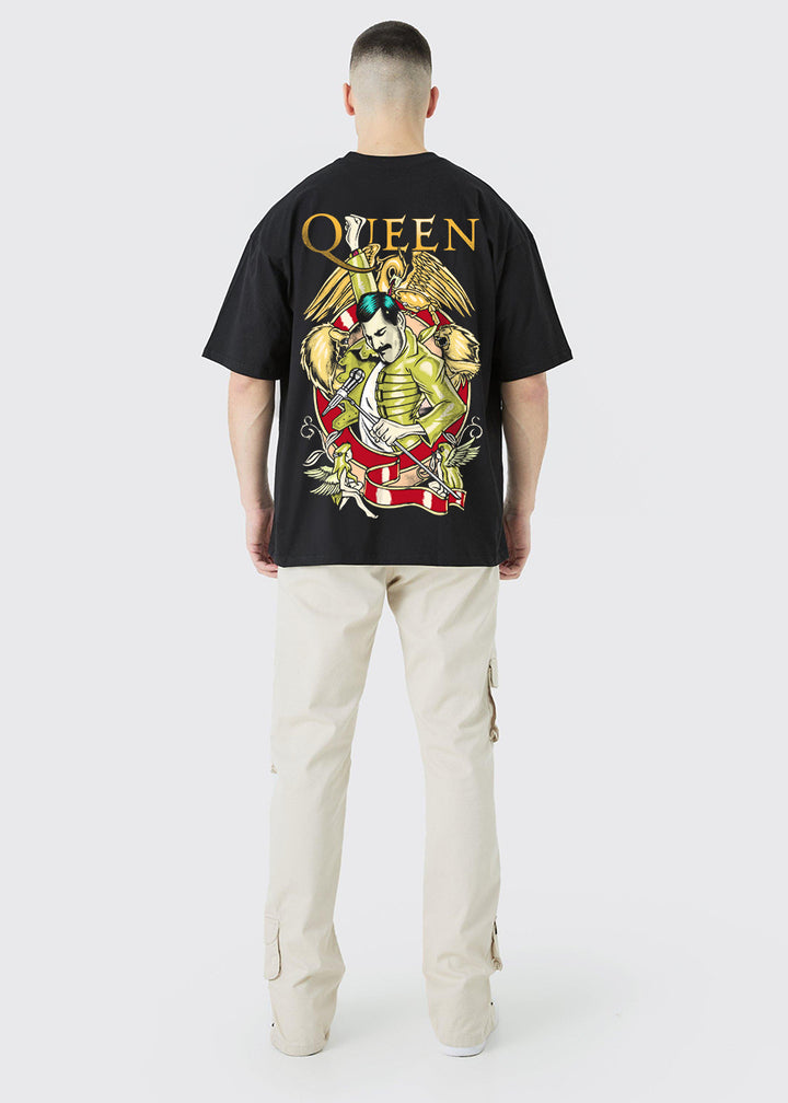 Queen Band Men Oversized Printed T-Shirt