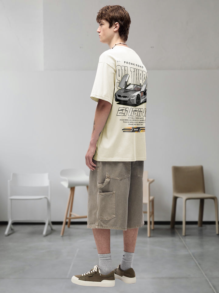 Road 911 Turbo Men Oversized Terry T-Shirt