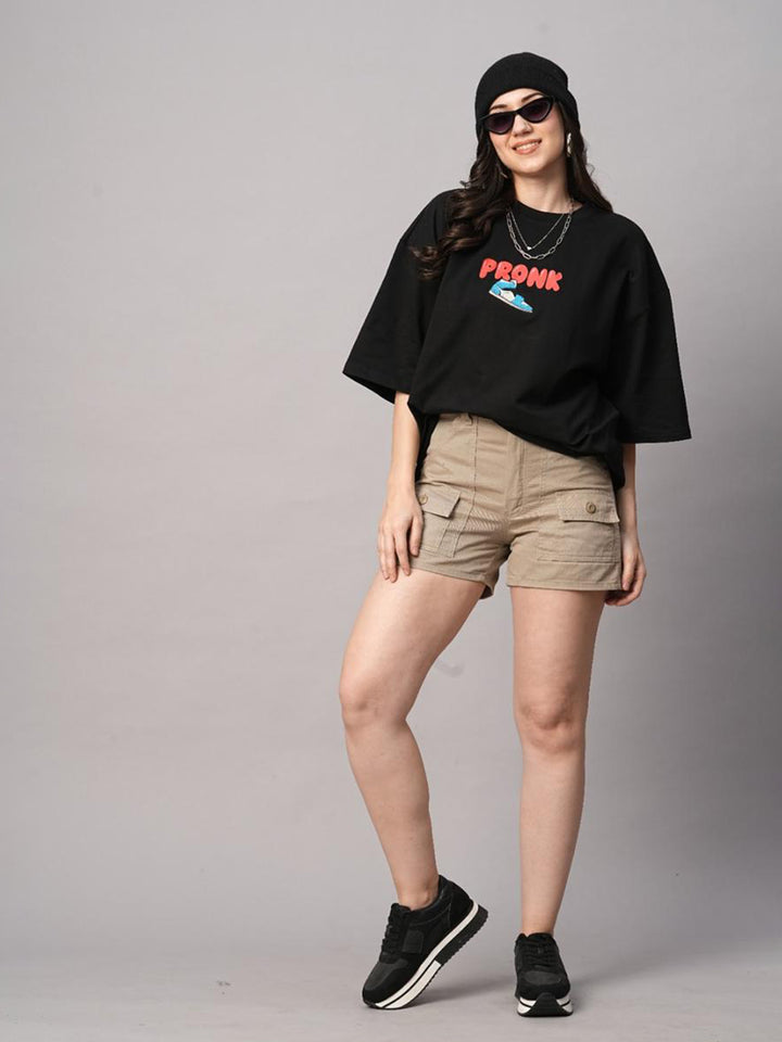 One Life Women Premium Oversized Terry T-shirt