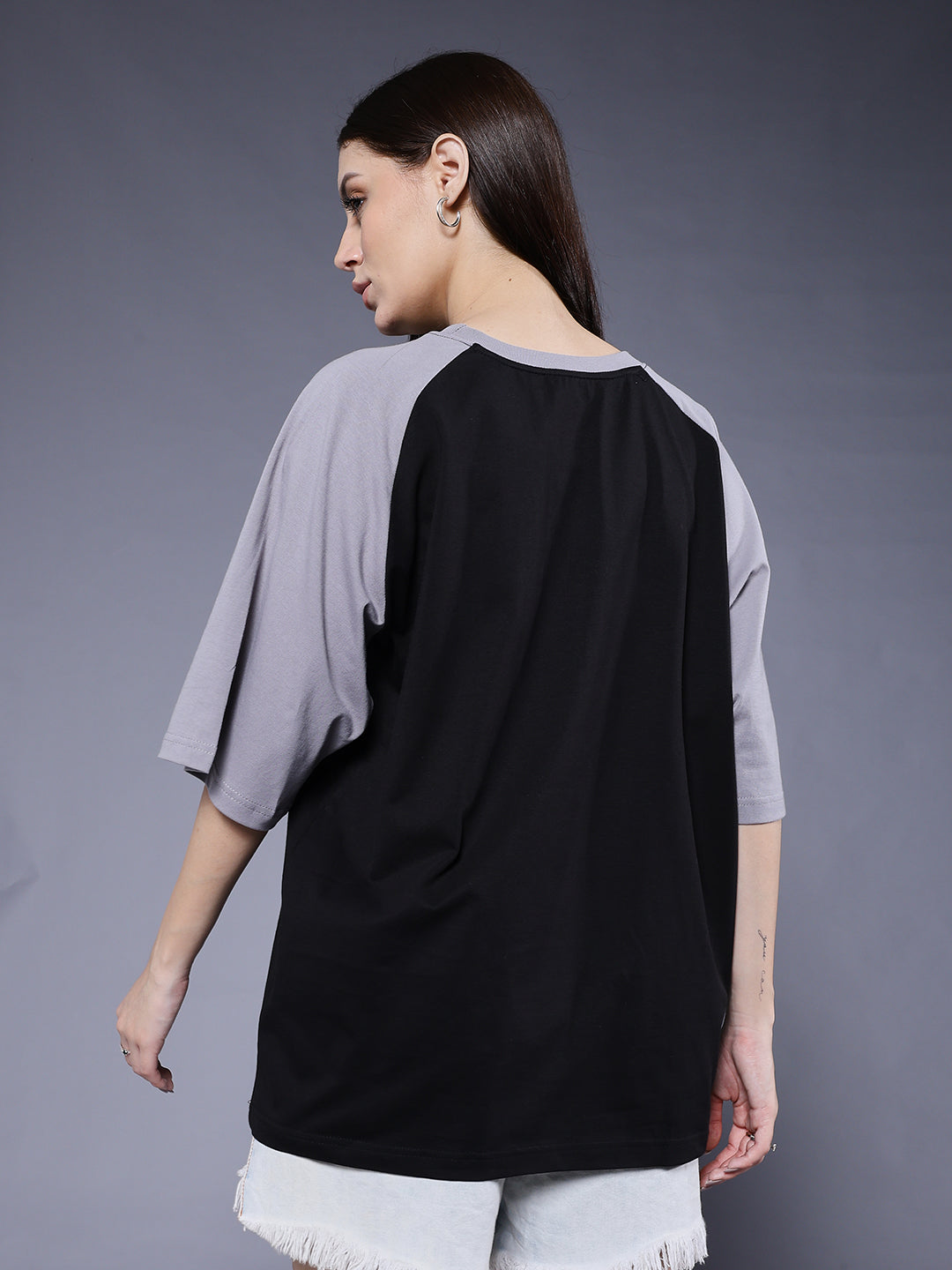 Women Oversized Colorblock T-Shirt