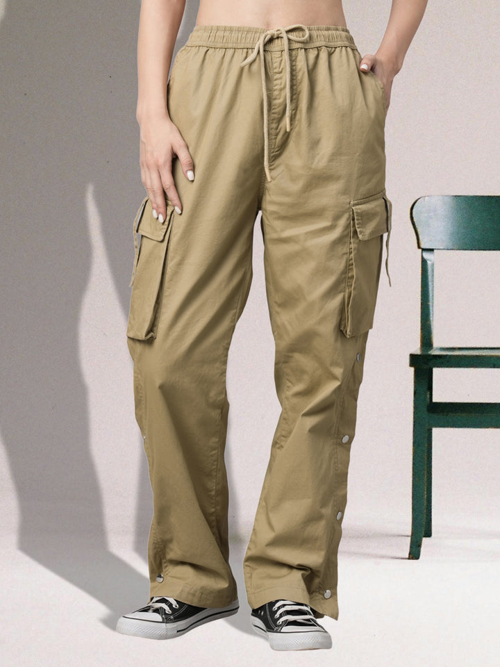 Women Utility Cargo - Khaki