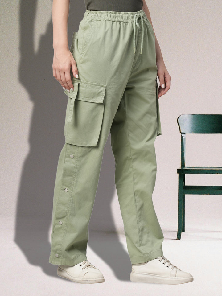 Women Utility Cargo - Mint Green