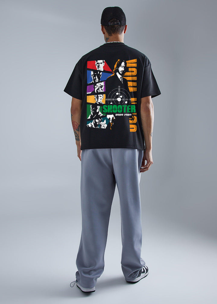 Shooter Men Oversized Printed T-Shirt