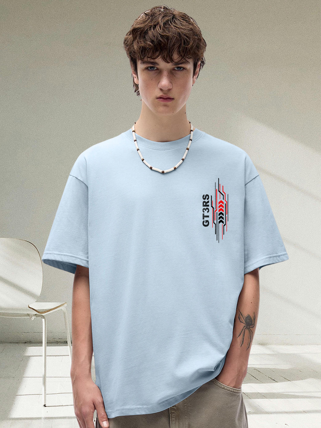 ROADSTER Men Graphic Printed Oversized  T-Shirt