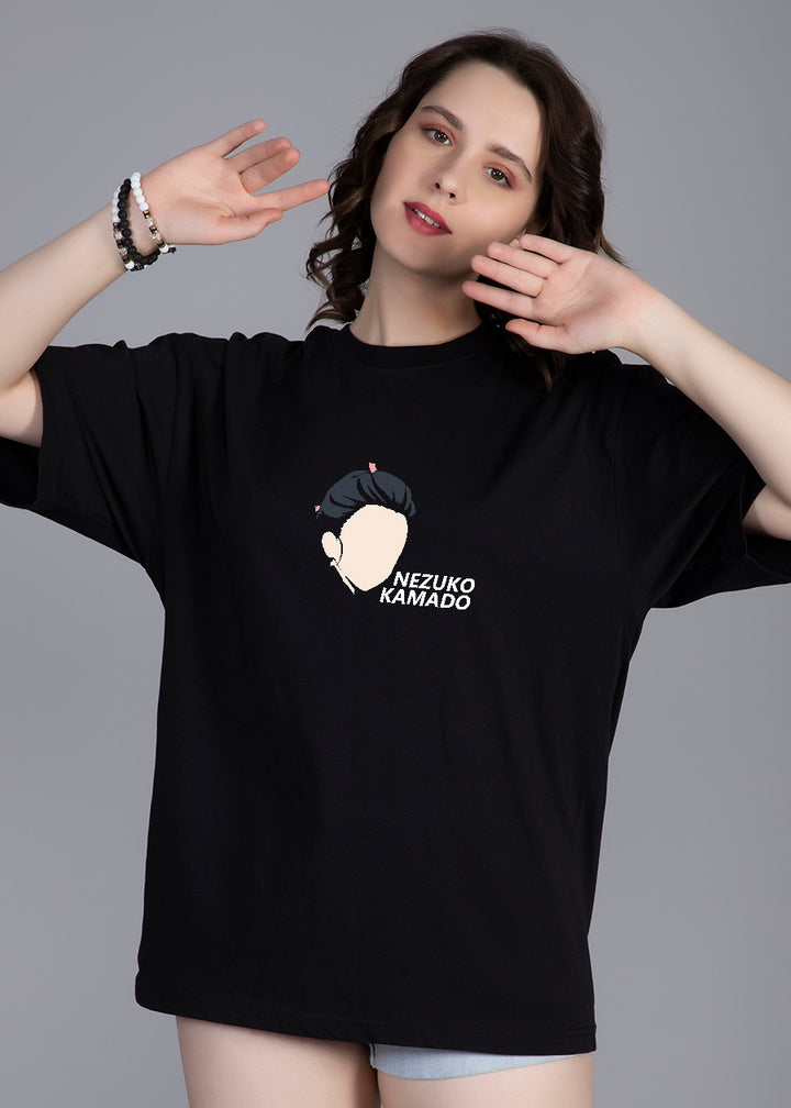 Nezuko Women Oversized Printed T-Shirt