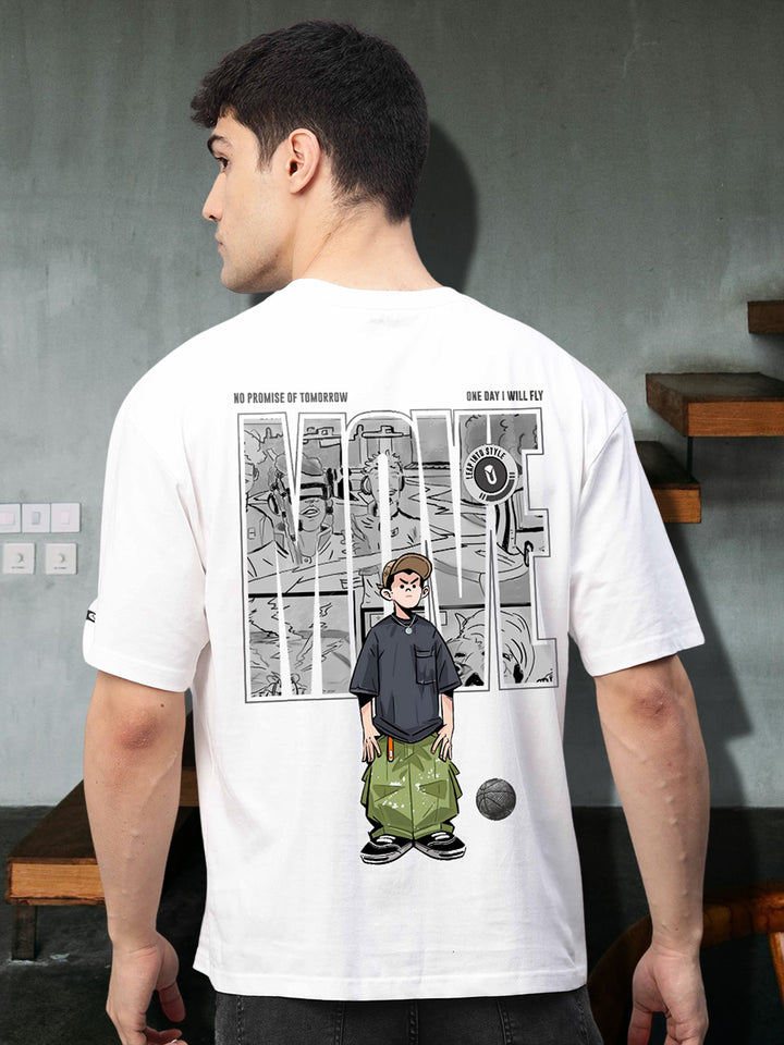 Street Vision Men Oversized Printed T-Shirt