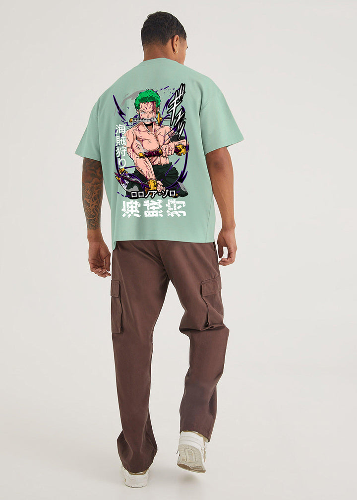 Hunter Zoro Men Oversized Printed T-Shirt