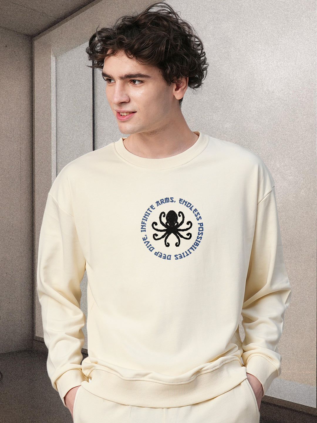 Ocean Ranger Drop Shoulder Premium Terry Sweatshirt