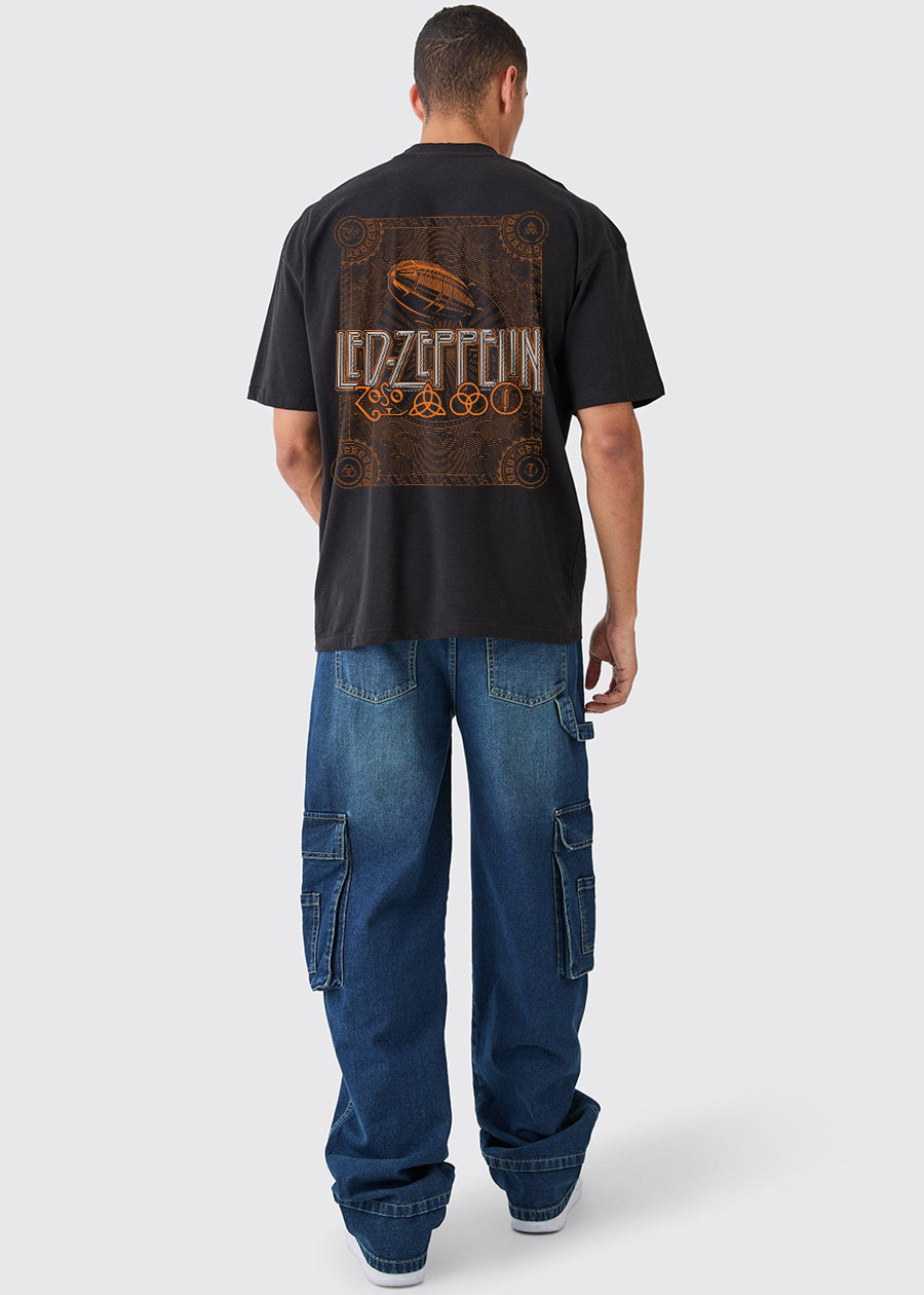 Led-Zeppelin Men Oversized Printed T-Shirt – pronk.in