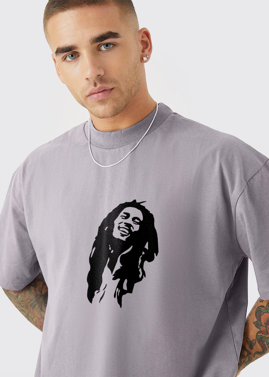 No Cry Men Oversized Printed T-Shirt