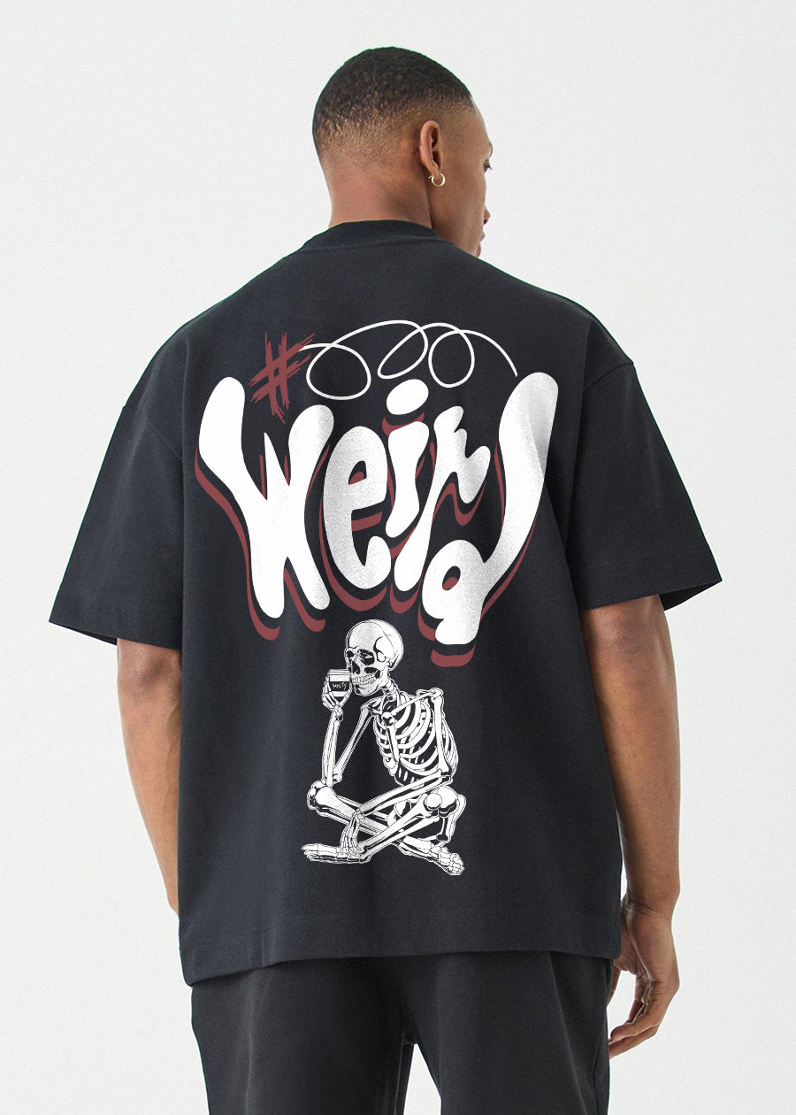 Weird Men Oversized Printed T-Shirt