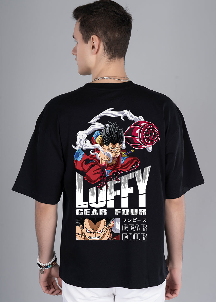 Luffy Gear Four Men Oversized Printed T-Shirt