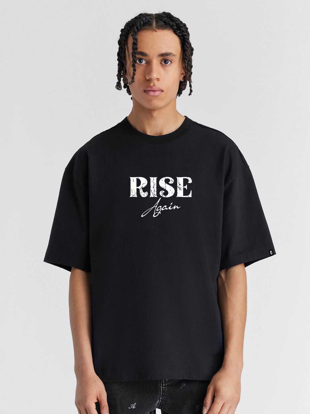 Rise Again Men Oversized Printed T-Shirt