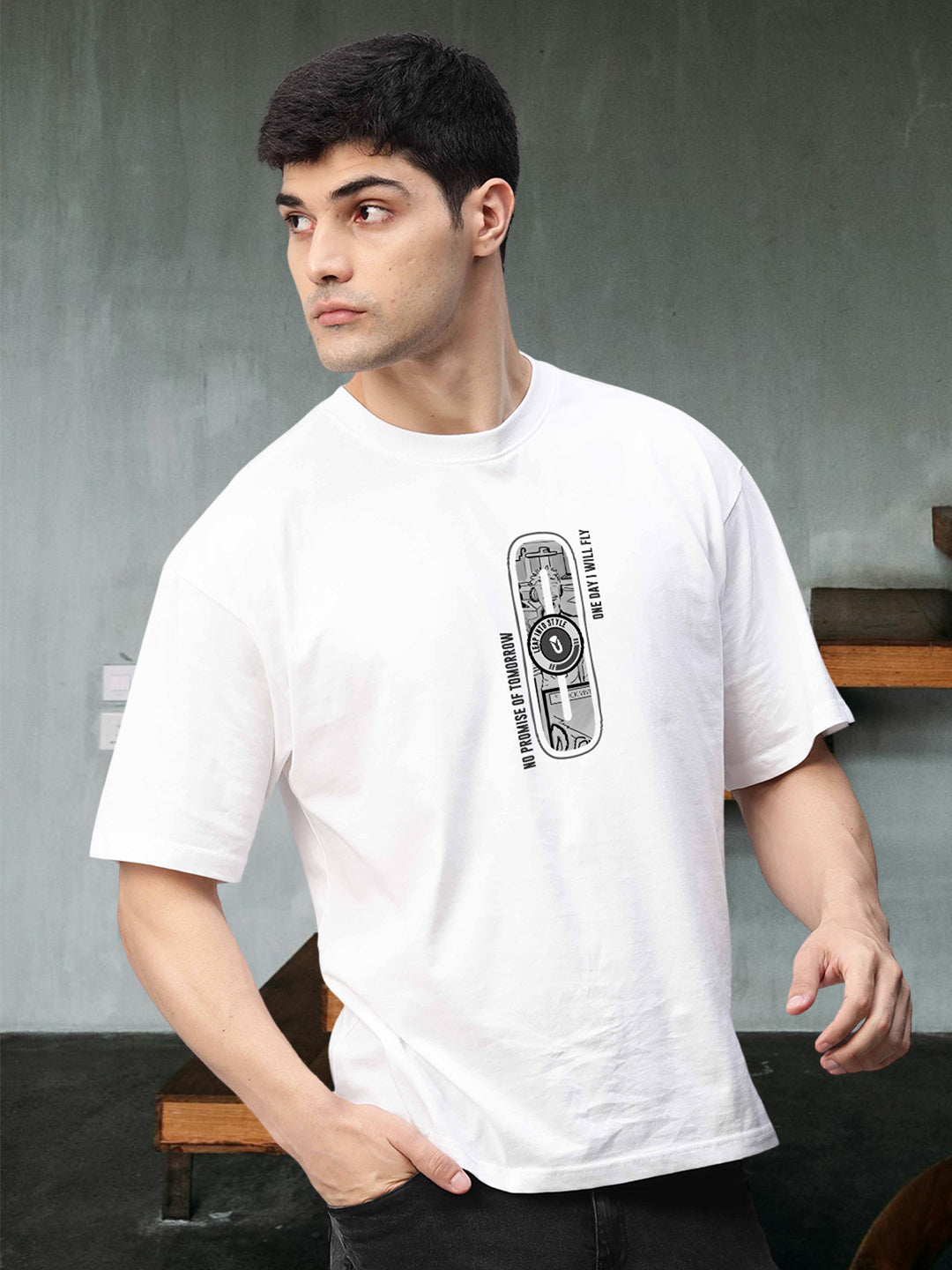 Street Vision Men Oversized Printed T-Shirt