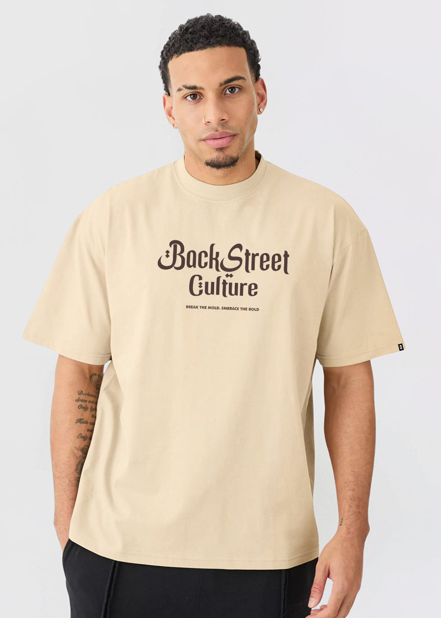 Street Culture Men Oversized Printed T-Shirt