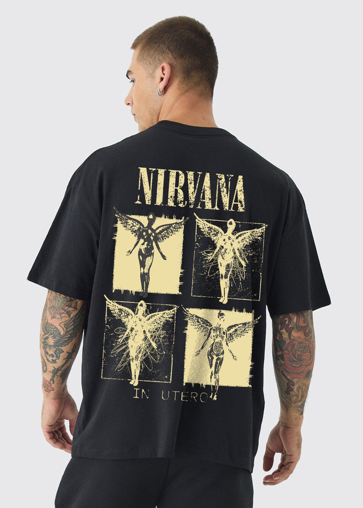 VINTAGE 90s NIRVANA Tシャツ Vintage Nirvana Men Oversized Printed T-Shirt | PRONK – pronk.in