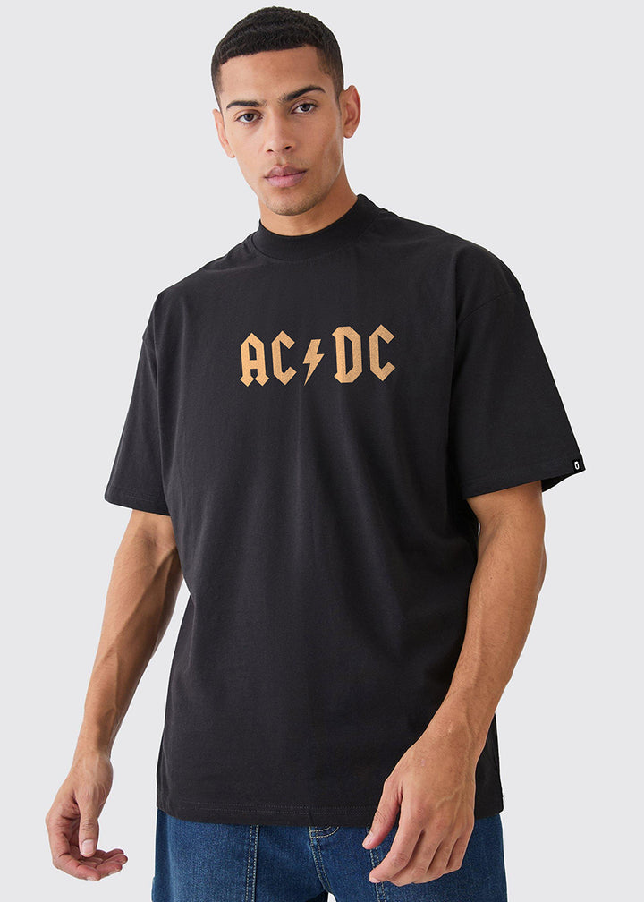 Fire AC-DC Men Oversized Printed T-Shirt
