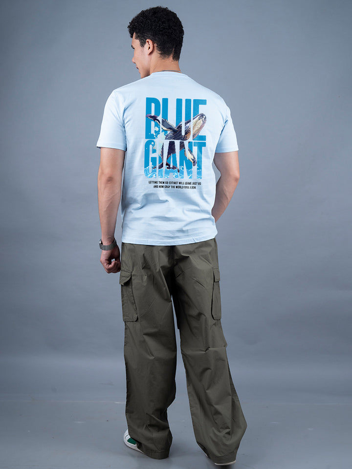 Blue Giant Men Half Sleeve Printed T-Shirt