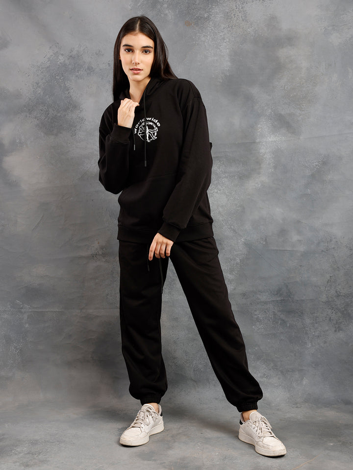 Worldwide Women Drop Shoulder Premium Terry Hoodie