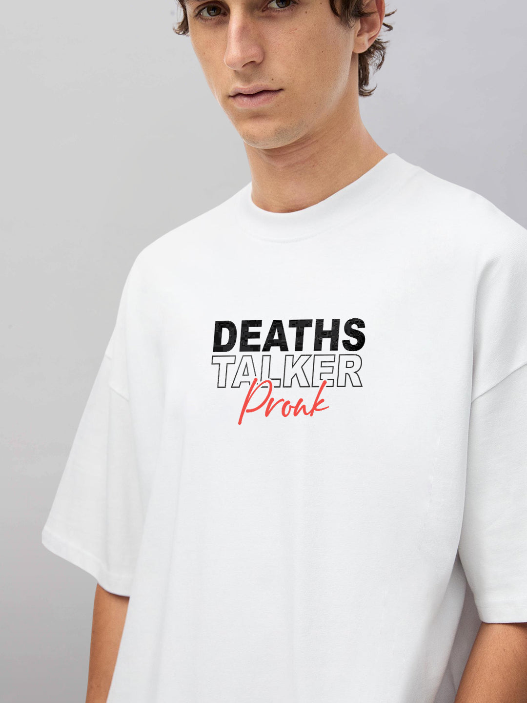 Deatshtalker Men Oversized Printed T-Shirt