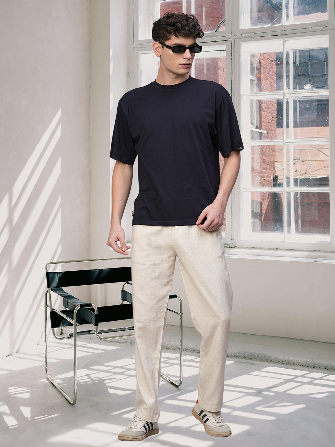 Cotton Pant for Men Solid - IVORY