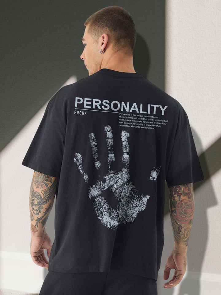 Personality Men Oversized Printed T-Shirt