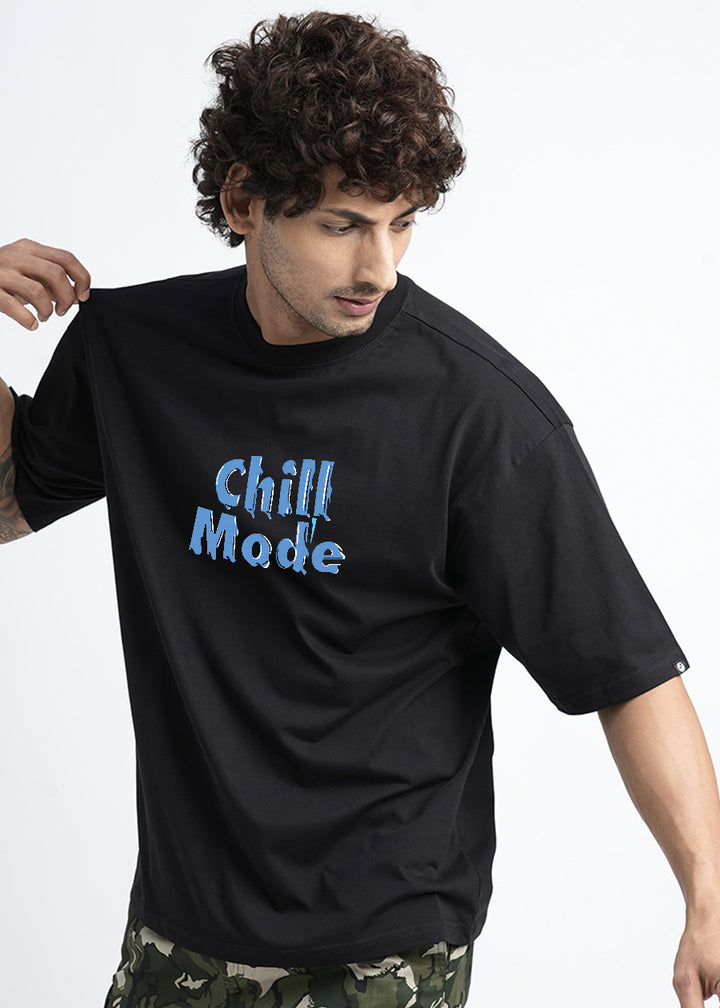 Chill Mode Men Oversized Printed T-Shirt