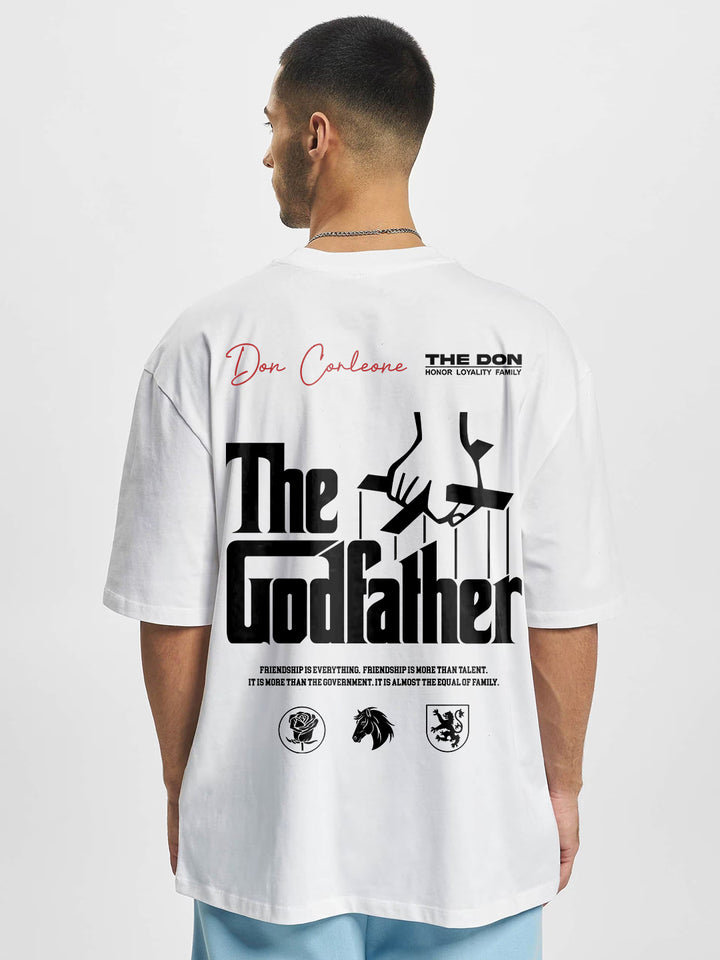 Don Corleone Men Oversized Printed T-Shirt