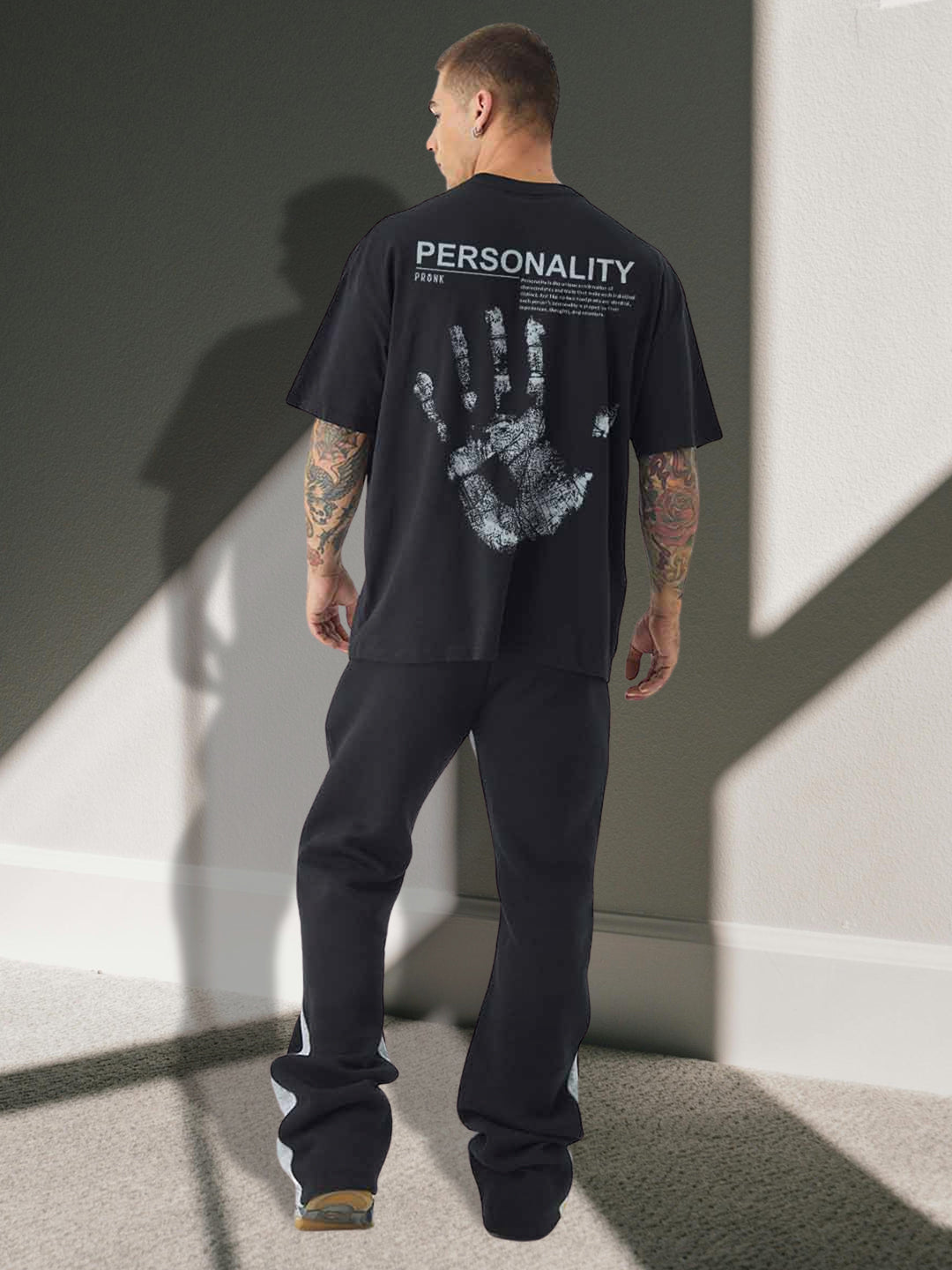 Personality Men Oversized Printed T-Shirt