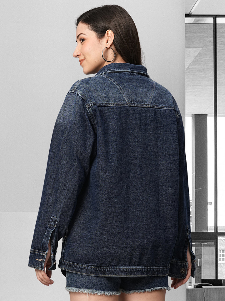 Distress Women jacket - Denim