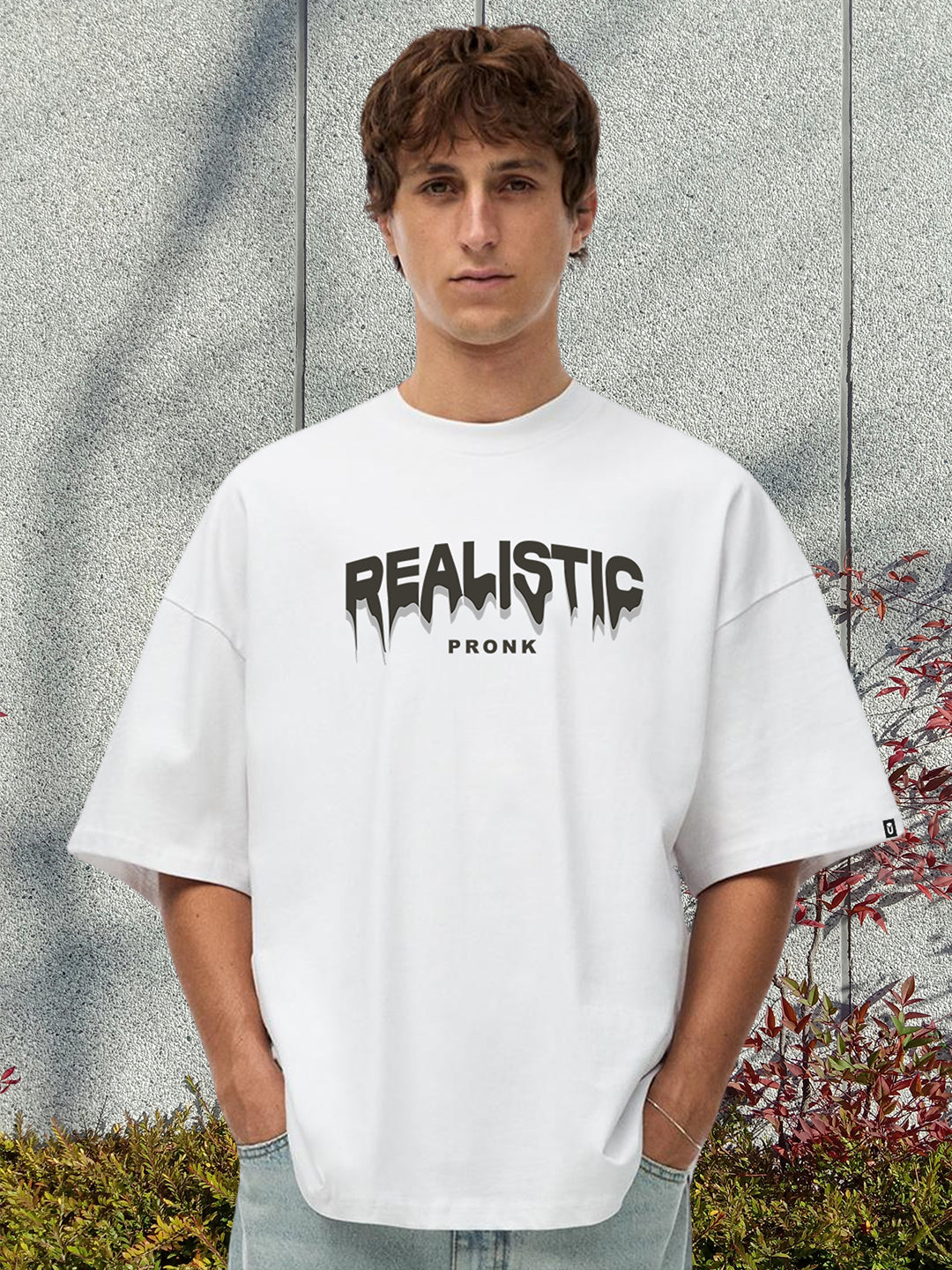 Realistic Men Oversized Printed T-Shirt