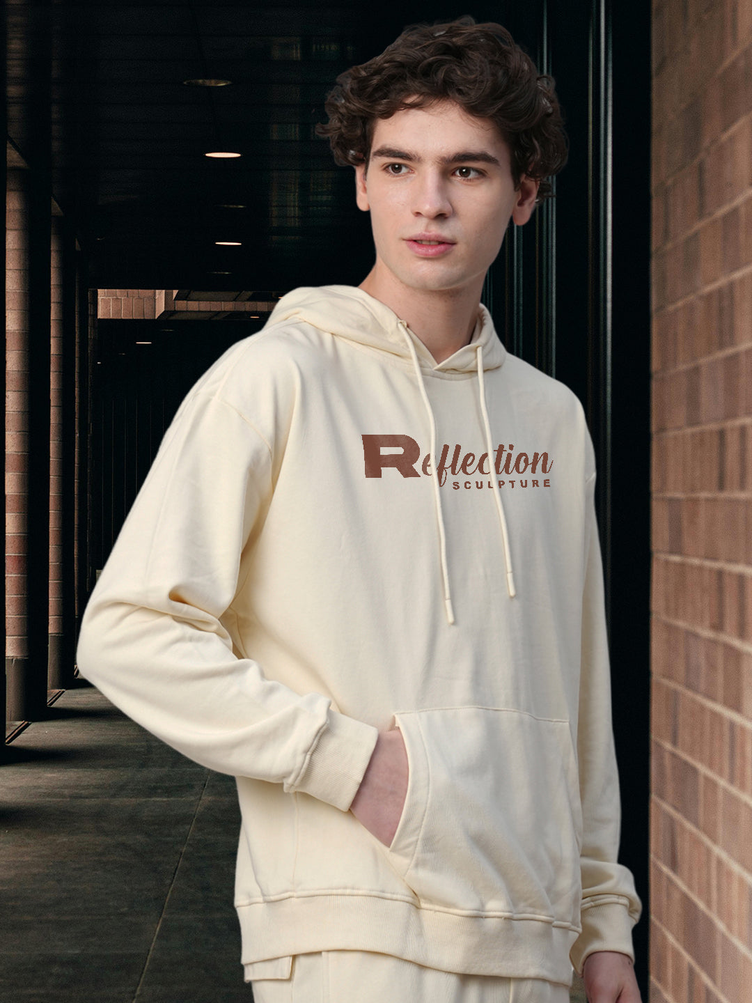 Reflaction Men Drop Shoulder Premium Terry Hoodie