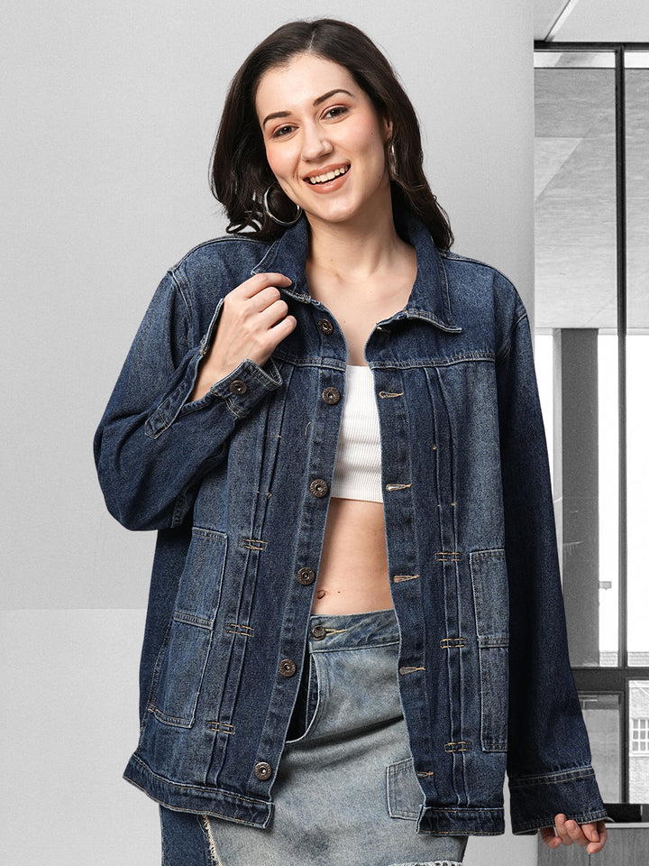 Distress Women jacket - Denim