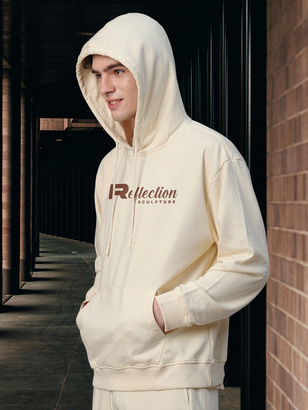 Reflaction Men Drop Shoulder Premium Terry Hoodie