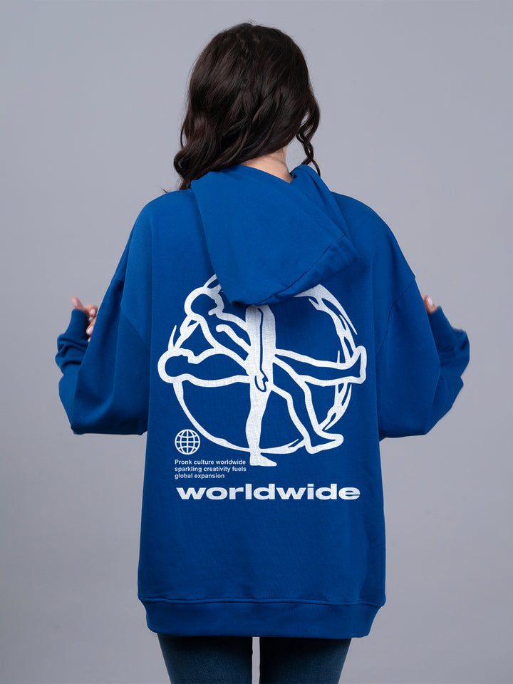 Worldwide Women Drop Shoulder Premium Terry Hoodie