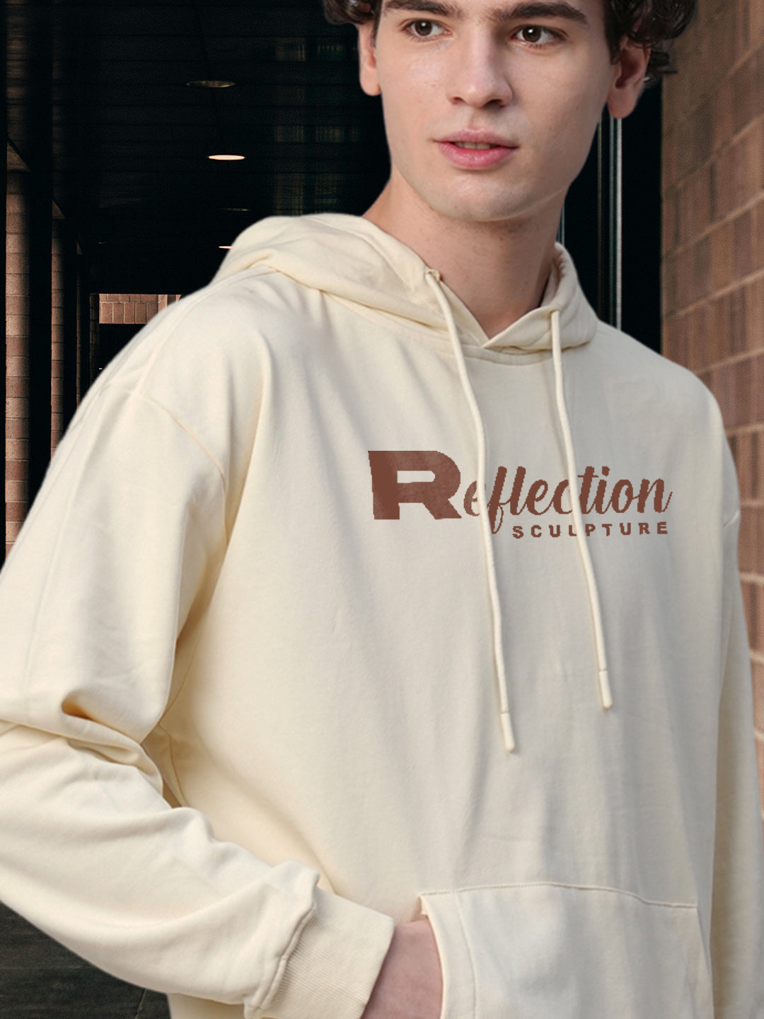 Reflaction Men Drop Shoulder Premium Terry Hoodie