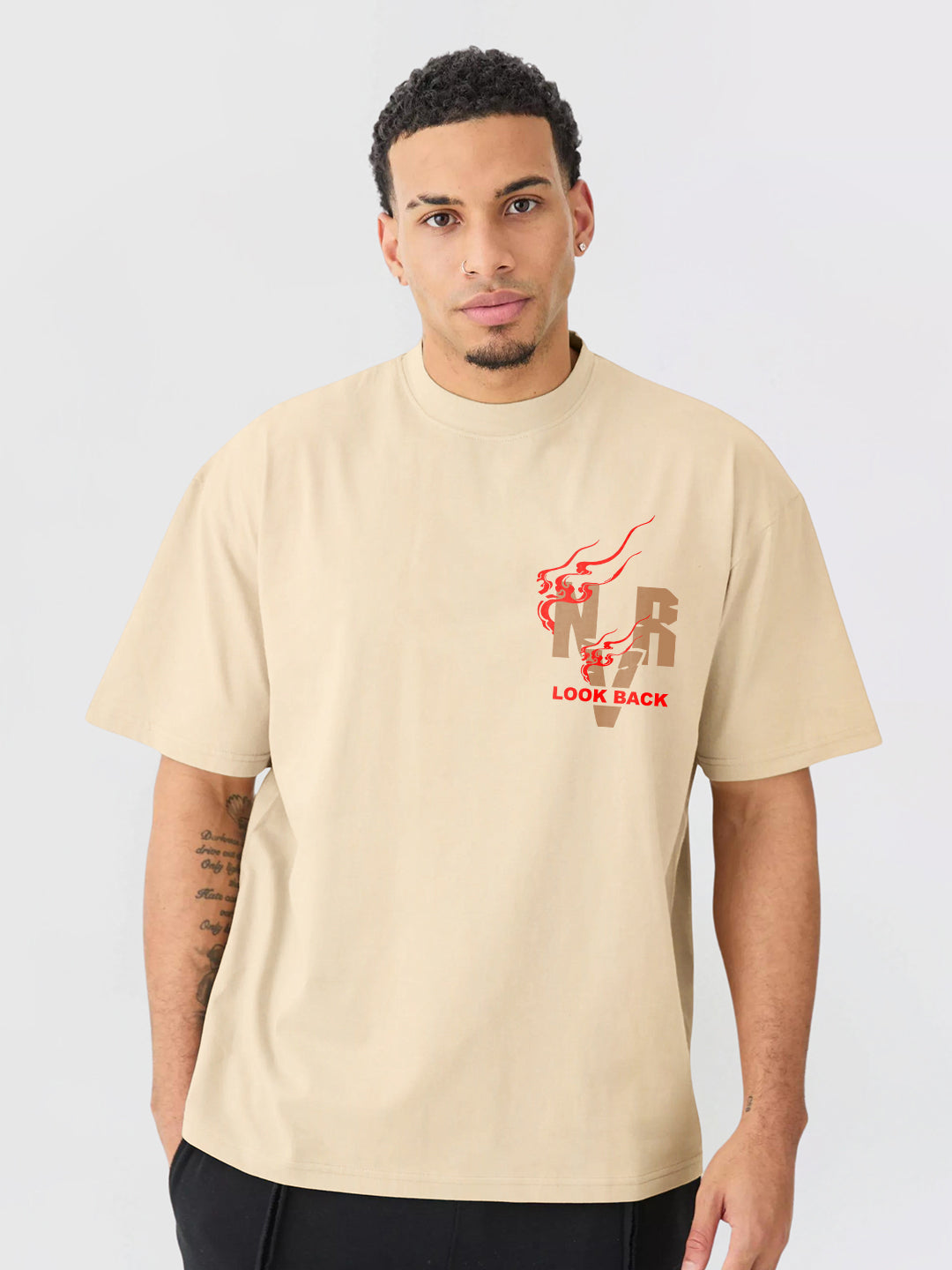 Dominate Men Graphic Printed Oversized  T-Shirt