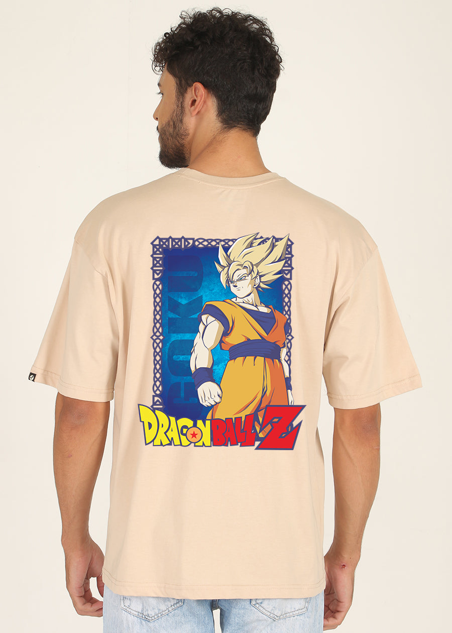Goku Super Saiyan Men Oversized Printed T-Shirt