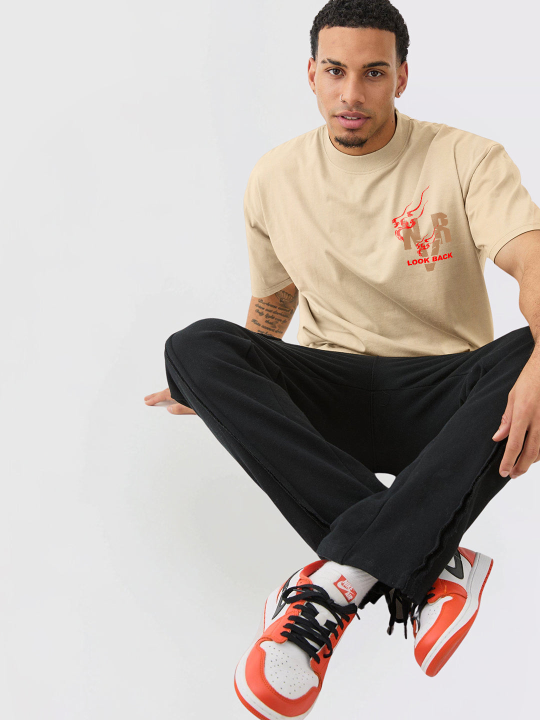Dominate Men Graphic Printed Oversized  T-Shirt