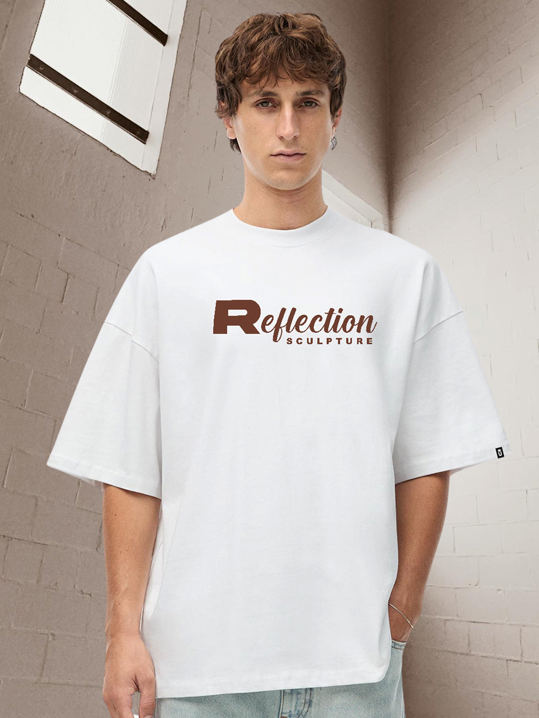 Reflection Men Oversized Printed T-Shirt