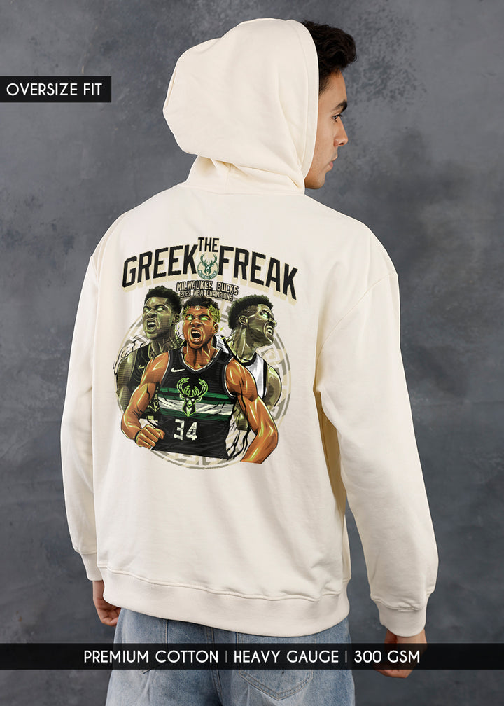 The Greek Freak Men Drop Shoulder Premium Terry Hoodie