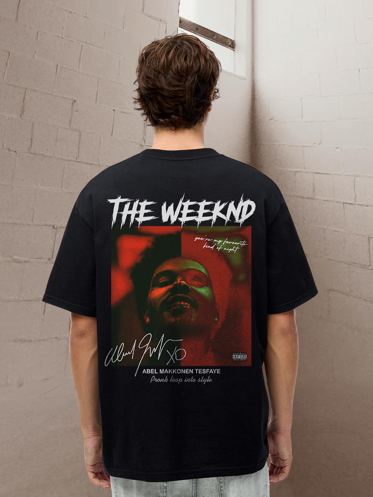 The Weeknd Men Oversized Printed T-Shirt | Printed T-Shirts