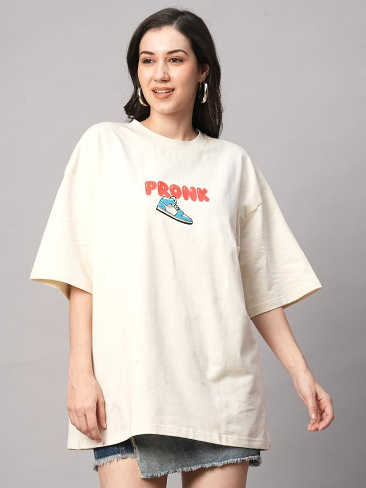 One Life Women Premium Oversized Terry T-shirt