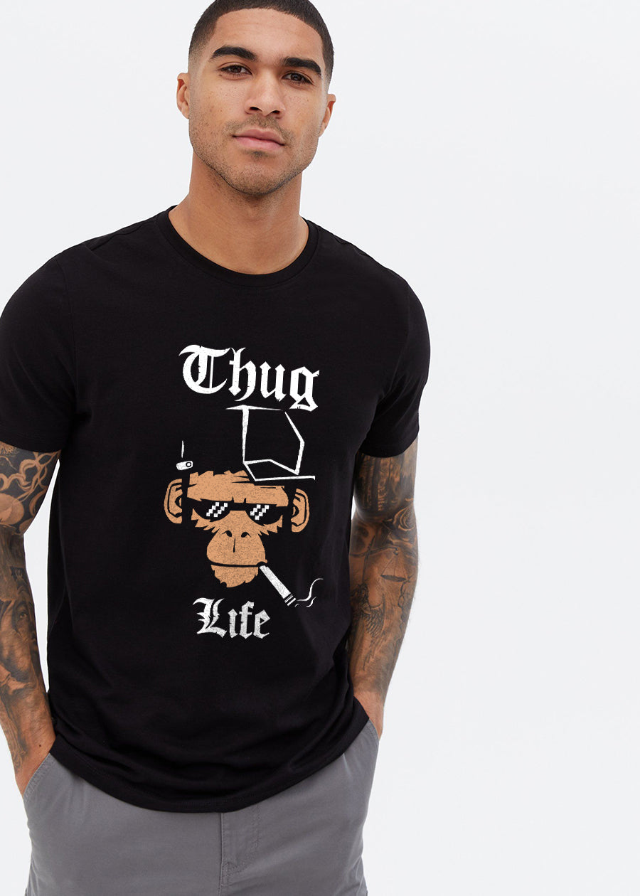 Thug Life Men Half Sleeve T-Shirt